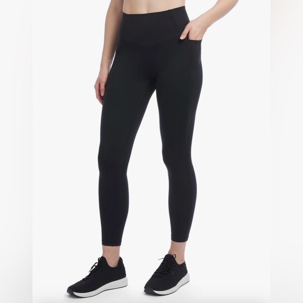 Jockey Black High Waist Interlock Legging, Size L